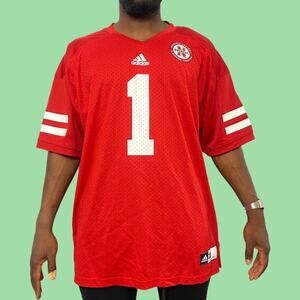 NWT Adidas University of Nebraska Football Jersey 2XL